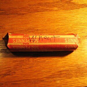 50 CENT ROLL OF 1950'S WHEAT PENNIES
